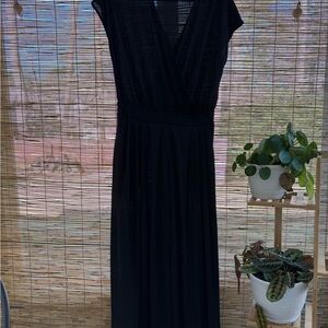 Halara Black Women's Romper with V-Neck Wrap